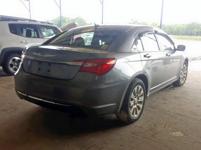 1C3BC4FB3BN607682 - 2011 CHRYSLER 200 LX GRAY photo 4