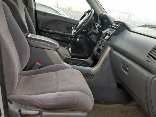 2HKYF18143H532203 - 2003 HONDA PILOT LX SILVER photo 5