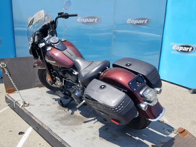 1HD1YAJ35JC040195 - 2018 HARLEY-DAVIDSON FLHC HERIT MAROON photo 3