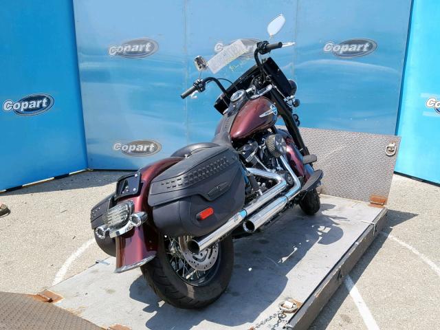 1HD1YAJ35JC040195 - 2018 HARLEY-DAVIDSON FLHC HERIT MAROON photo 4