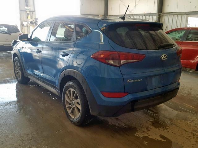 KM8J33A4XHU462239 - 2017 HYUNDAI TUCSON LIM BLUE photo 3