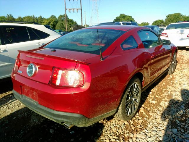 1ZVBP8CH2A5118721 - 2010 FORD MUSTANG GT RED photo 4