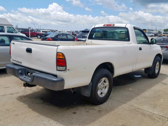 5TBJN321X3S349237 - 2003 TOYOTA TUNDRA WHITE photo 4