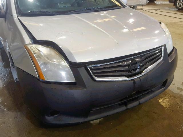 3N1AB6AP8CL767148 - 2012 NISSAN SENTRA 2.0 SILVER photo 9