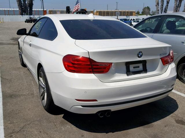 WBA3N7C56EK220945 - 2014 BMW 428 I WHITE photo 3
