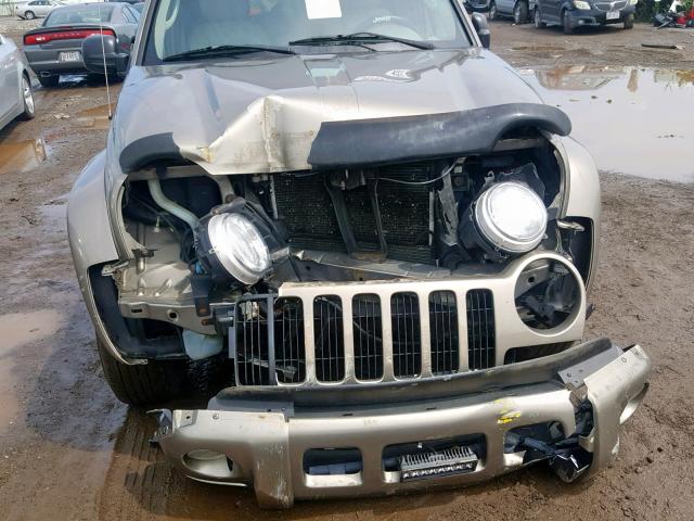 1J4GL58K84W130730 - 2004 JEEP LIBERTY LI TAN photo 9