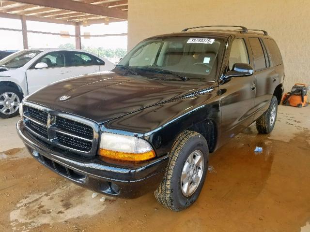 1B4HR38N12F163943 - 2002 DODGE DURANGO SP BLACK photo 2