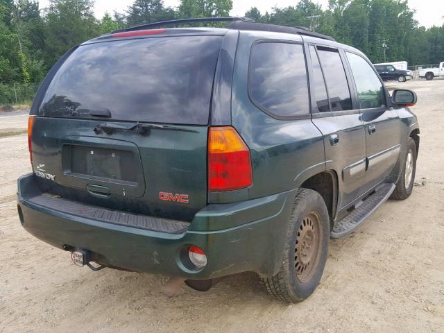 1GKDT13S822376890 - 2002 GMC ENVOY GREEN photo 4