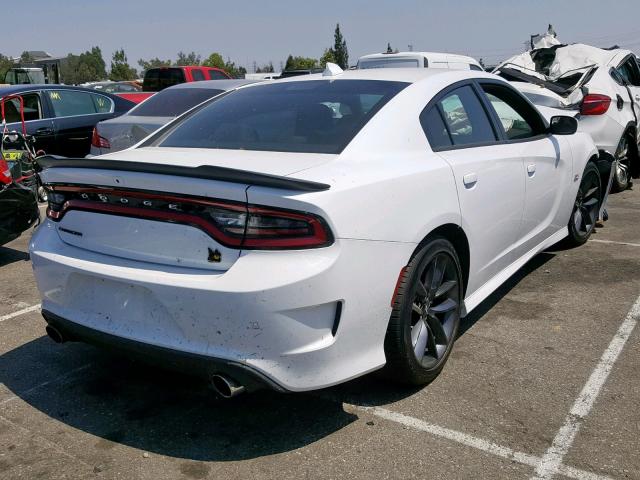 2C3CDXGJ7KH635633 - 2019 DODGE CHARGER SC WHITE photo 4