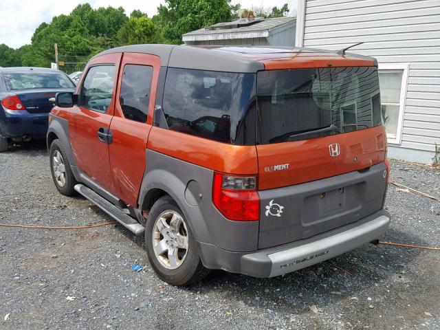 5J6YH276X3L035093 - 2003 HONDA ELEMENT EX ORANGE photo 3