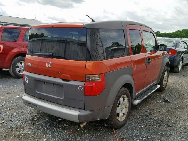 5J6YH276X3L035093 - 2003 HONDA ELEMENT EX ORANGE photo 4