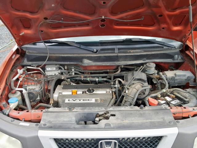 5J6YH276X3L035093 - 2003 HONDA ELEMENT EX ORANGE photo 7