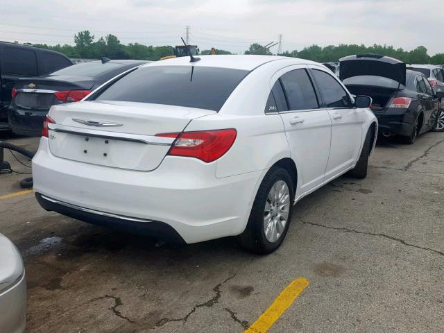 1C3CCBAB6CN282401 - 2012 CHRYSLER 200 LX WHITE photo 4