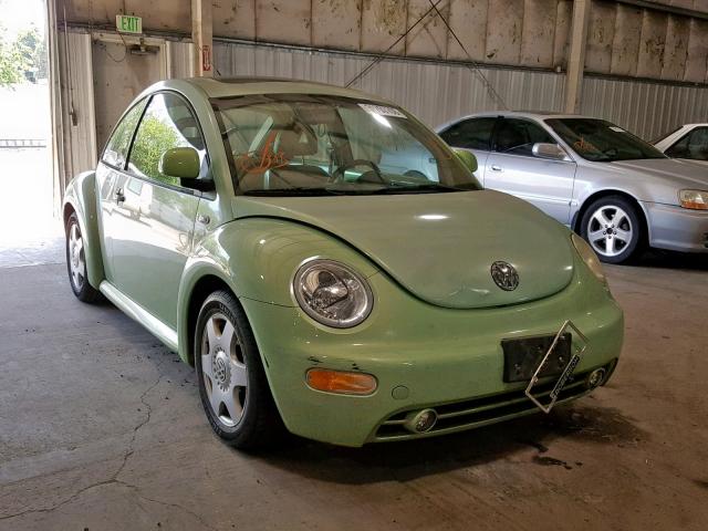 3VWCA21C5YM494201 - 2000 VOLKSWAGEN NEW BEETLE GREEN photo 1