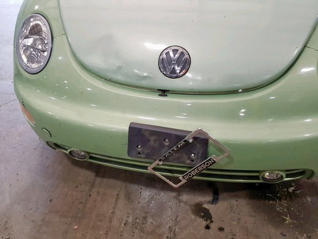 3VWCA21C5YM494201 - 2000 VOLKSWAGEN NEW BEETLE GREEN photo 9