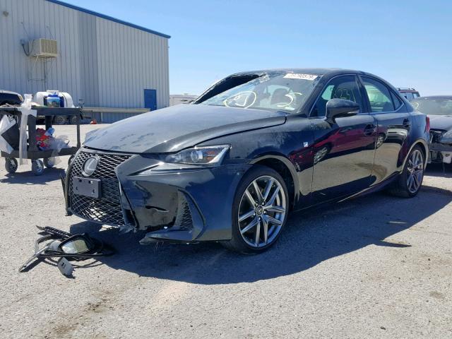 JTHC81D28J5027764 - 2018 LEXUS IS 300 BLACK photo 2