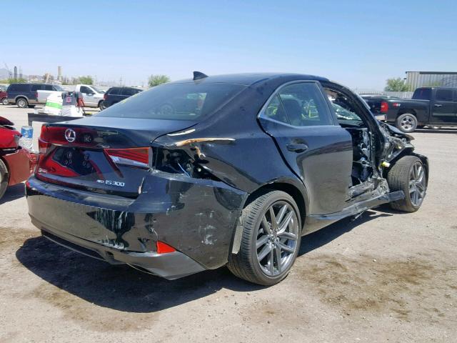 JTHC81D28J5027764 - 2018 LEXUS IS 300 BLACK photo 4