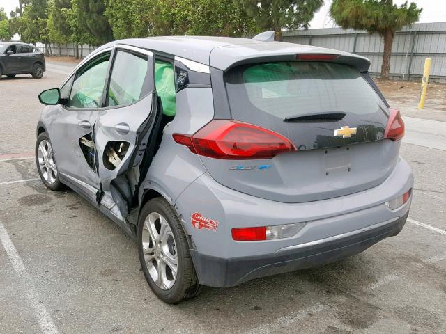 1G1FY6S07K4101477 - 2019 CHEVROLET BOLT EV LT GRAY photo 3