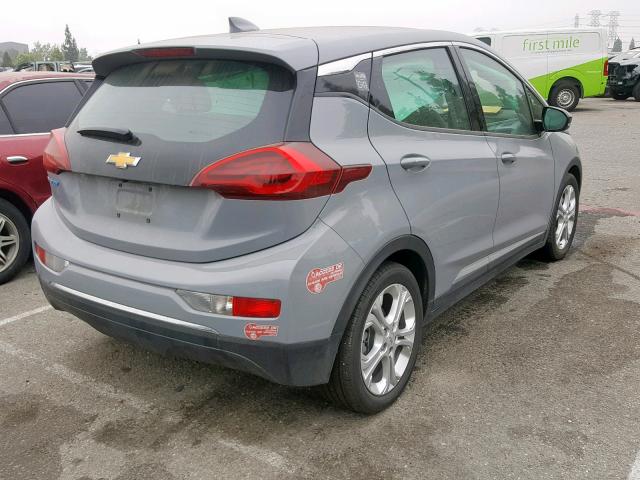 1G1FY6S07K4101477 - 2019 CHEVROLET BOLT EV LT GRAY photo 4