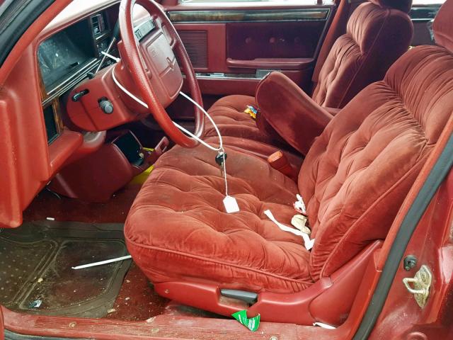 1C3XV66R2ND838012 - 1992 CHRYSLER NEW YORKER BURGUNDY photo 5