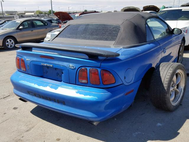 1FAFP46V2WF176592 - 1998 FORD MUSTANG CO BLUE photo 4