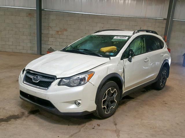 JF2GPAGC9E8286716 - 2014 SUBARU XV CROSSTR WHITE photo 2