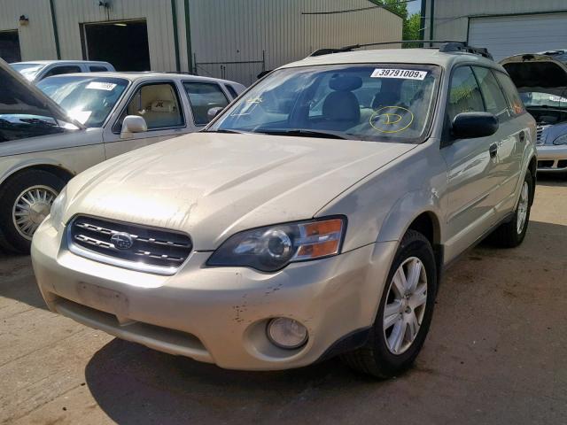 4S4BP61C457347339 - 2005 SUBARU LEGACY OUT GOLD photo 2