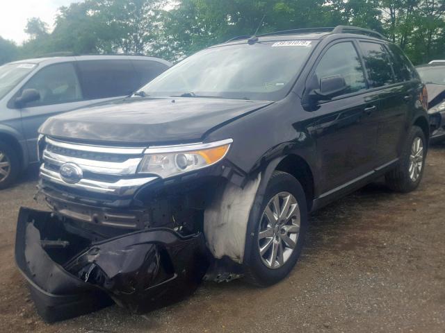 2FMDK4JC9DBC68721 - 2013 FORD EDGE SEL BLACK photo 2