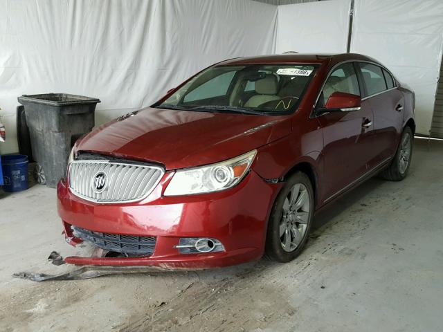 1G4GE5ED0BF300738 - 2011 BUICK LACROSSE C RED photo 2