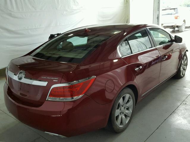 1G4GE5ED0BF300738 - 2011 BUICK LACROSSE C RED photo 4