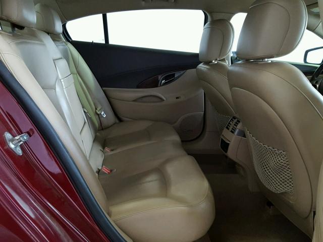 1G4GE5ED0BF300738 - 2011 BUICK LACROSSE C RED photo 6