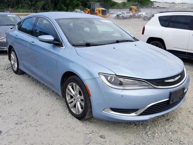 1C3CCCAB8FN681627 - 2015 CHRYSLER 200 LIMITE BLUE photo 1