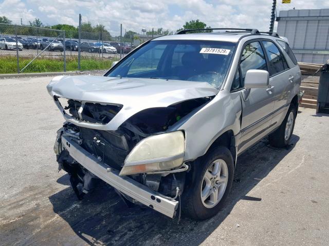 JTJHF10U930312121 - 2003 LEXUS RX 300 SILVER photo 2