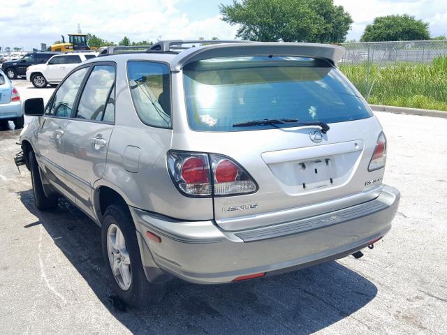 JTJHF10U930312121 - 2003 LEXUS RX 300 SILVER photo 3