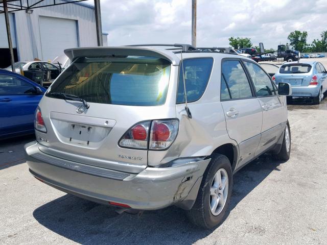 JTJHF10U930312121 - 2003 LEXUS RX 300 SILVER photo 4