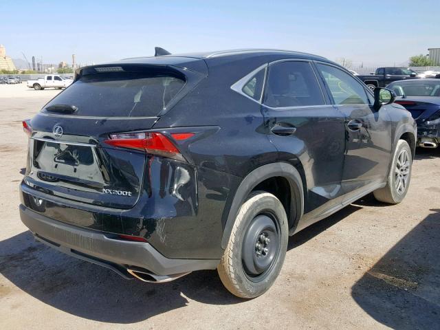 JTJYARBZ3G2043825 - 2016 LEXUS NX 200T BLACK photo 4