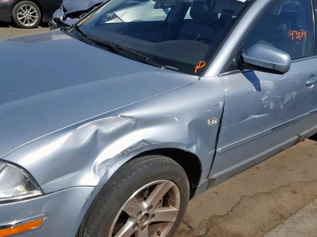 WVWWH63B94E083245 - 2004 VOLKSWAGEN PASSAT GLX Mavi foto 9