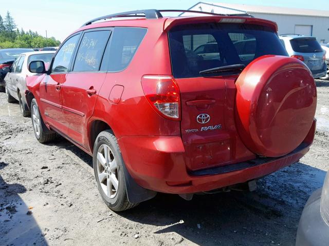 JTMBK31V186040367 - 2008 TOYOTA RAV4 LIMIT RED photo 3