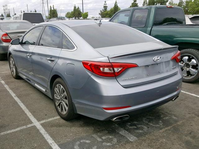 5NPE34AF3FH073561 - 2015 HYUNDAI SONATA SPO GRAY photo 3