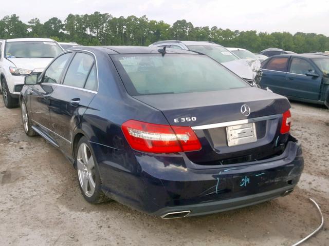 WDDHF5GB3AA228890 - 2010 MERCEDES-BENZ E 350 BLUE photo 3