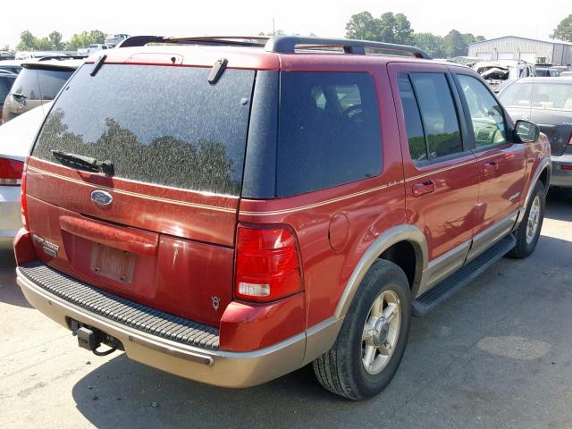 1FMZU64W12ZB09431 - 2002 FORD EXPLORER E RED photo 4