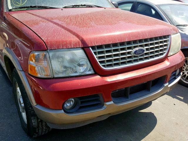 1FMZU64W12ZB09431 - 2002 FORD EXPLORER E RED photo 9