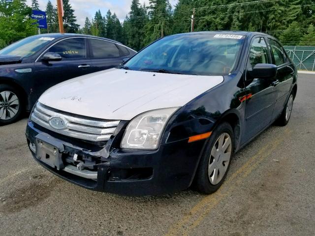 3FAHP06Z87R102568 - 2007 FORD FUSION S BLACK photo 2