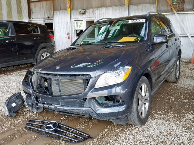 4JGDA5JB1DA194836 - 2013 MERCEDES-BENZ ML 350 GRAY photo 2