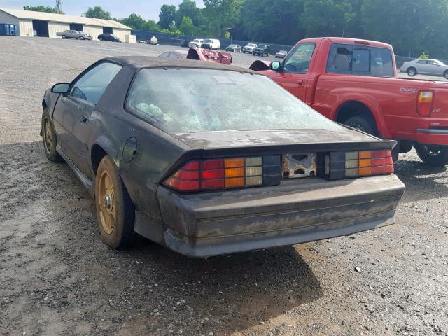 1G1FP23E1NL158905 - 1992 CHEVROLET CAMARO RS BLACK photo 3