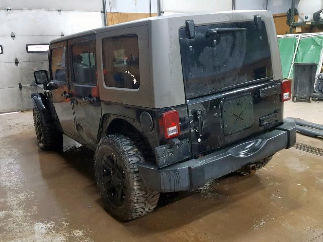 1J8GA59177L141377 - 2007 JEEP WRANGLER S BLACK photo 3