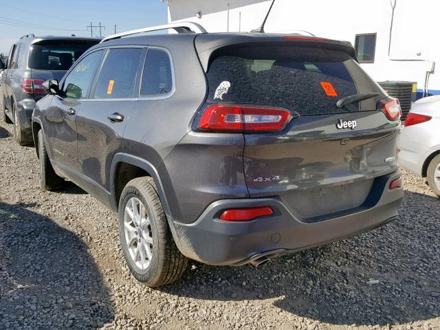 1C4PJMCB0FW679757 - 2015 JEEP CHEROKEE L GRAY photo 3