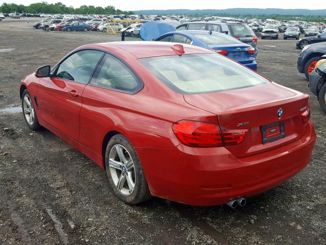 WBA3N9C52FK247332 - 2015 BMW 428 XI RED photo 3