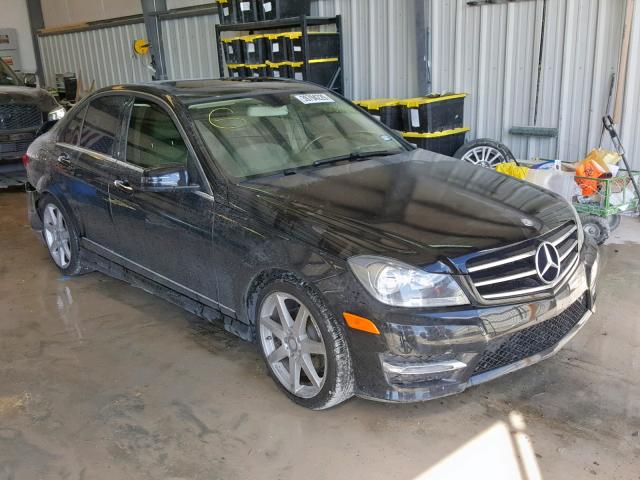 WDDGF4HB0EA957486 - 2014 MERCEDES-BENZ C 250 BLACK photo 1