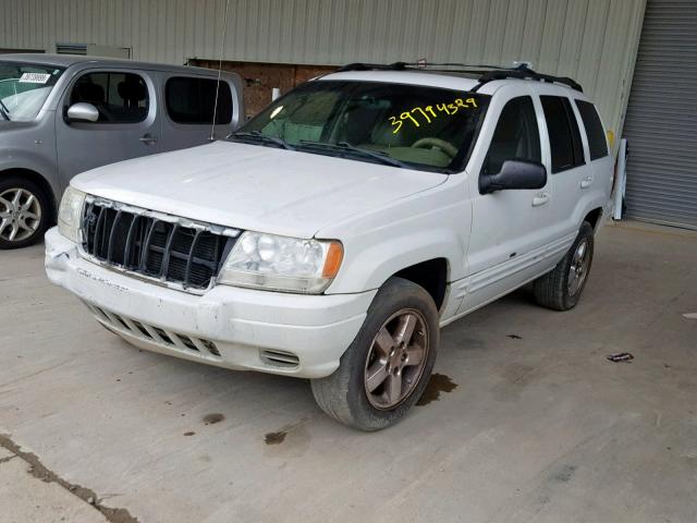 1J8GX58J74C130861 - 2004 JEEP GRAND CHER WHITE photo 2